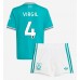 Liverpool Virgil van Dijk #4 Tredjedraktsett Barn 2025-26 Korte ermer (+ Korte bukser)